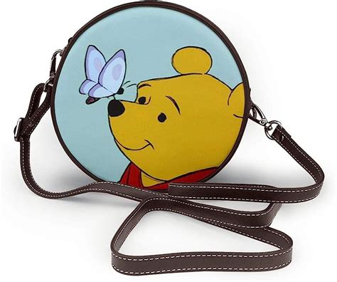 Winnie The Pooh And The Butterfly Leather One Shoulder