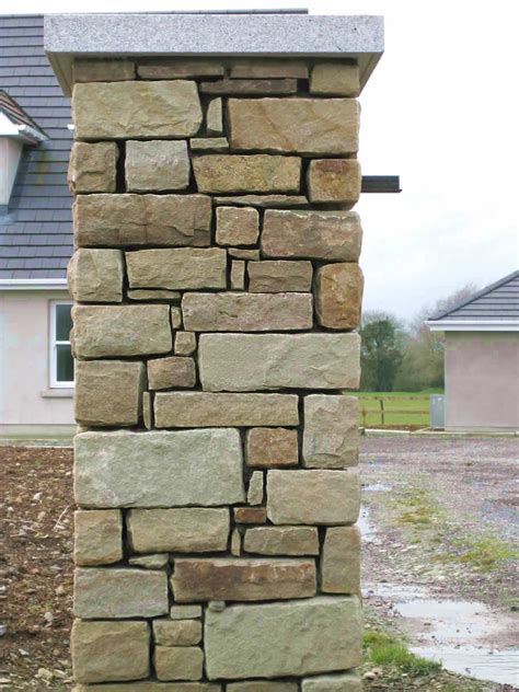 Dry Stone Pillar Qc Stonemasons