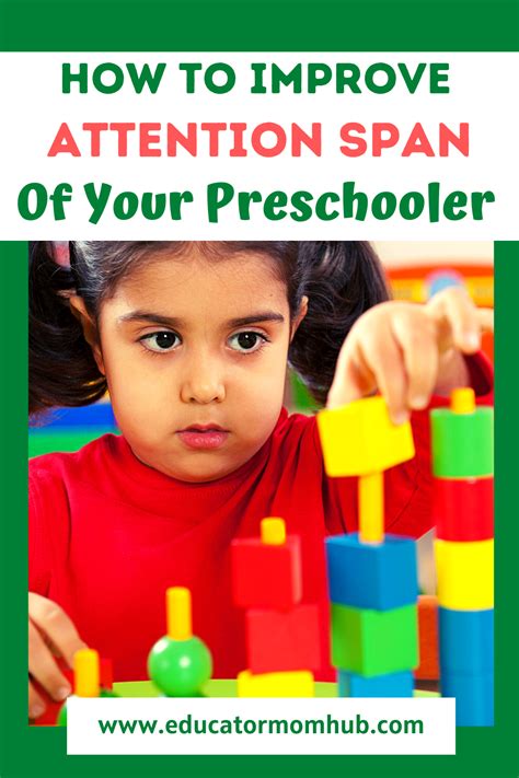 How To Improve Attention Span Of Your Preschooler Simple Activities