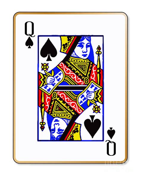 queen spades digital art by bigalbaloo stock fine art america
