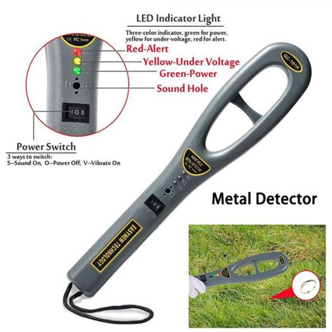 Simple Opration Security Hand Held Metal Detector Wand For 40 Hours