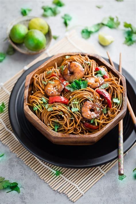 This stir fry sauce was the best sauce i've ever made from scratch! Easy Shrimp Lo Mein Noodles