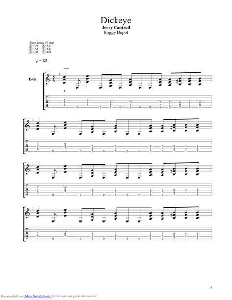 Dickeye Guitar Pro Tab By Jerry Cantrell