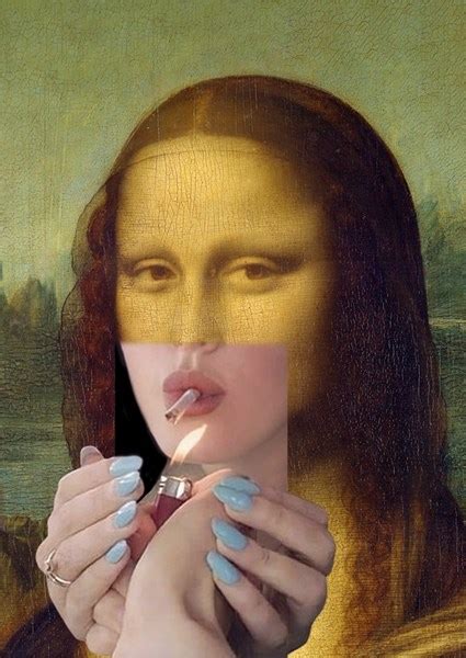 Mona Lisa Smoking Posters And Prints By Bekir Ceylan Printler