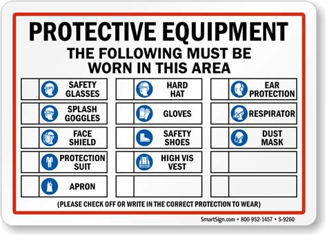 Protective Equipment Must Be Worn Ppe Sign Sku S 9260