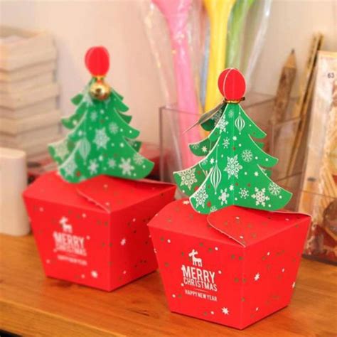 Make a plain box to decorate as you like or wrap with paper. Christmas 2017 Paper Gift Box Candy Box Fit Wedding Party ...