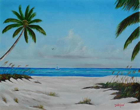 Siesta Key Beach Painting By Lloyd Dobson Fine Art America