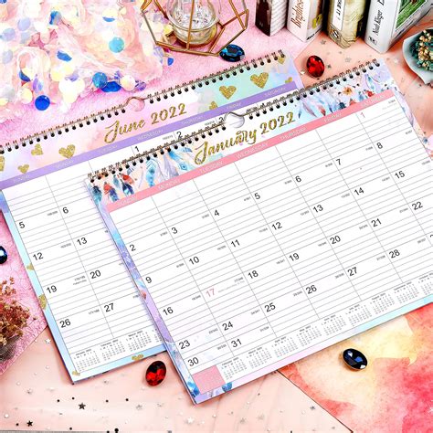 2022 Calendar 2022 Wall Calendar 12 Monthly Wall Calendar With Thick