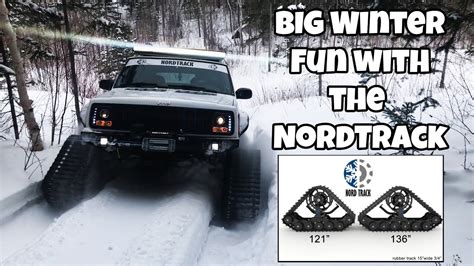 Deep Snow Fun With Nordtrack Snow Track For Trucks Youtube