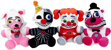 five nights at freddy s sisters plush toy set of 4 ennard funtime foxy funtime freddy circus
