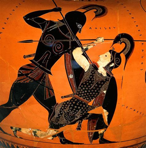Aquiles Matando A Pentesilea Luis Aguilar Greek And Roman Mythology