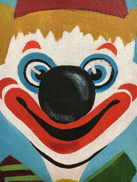 Vintage Clown Painting Etsy