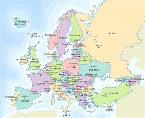 Mapa De Europa Tamaño Completo Ex