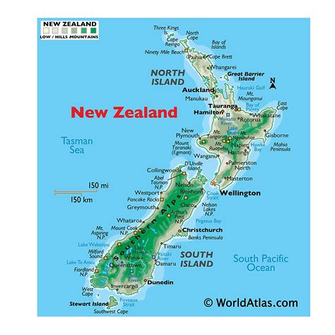 New Zealand Maps And Facts World Atlas