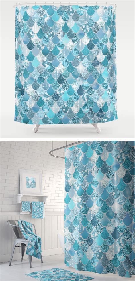 Get free shipping on qualified turquoises / aquas bedding & bath or buy online pick up in store today in the home decor department. Turquoise Aqua Mermaid Shower Curtain with matching towels ...