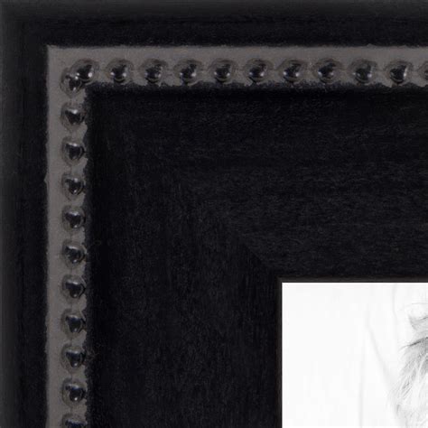 Arttoframes 16x24 Inch Matte Black With Beads Picture Frame This Black