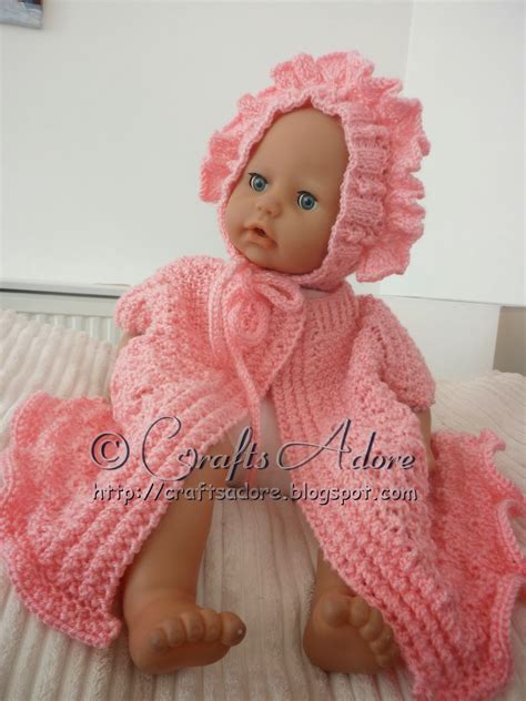 Craftsadore Knitted Baby Girl Layette Free Knitting Pattern
