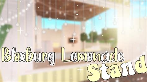 18k Bloxburg Lemonade Stand 🍋 Youtube