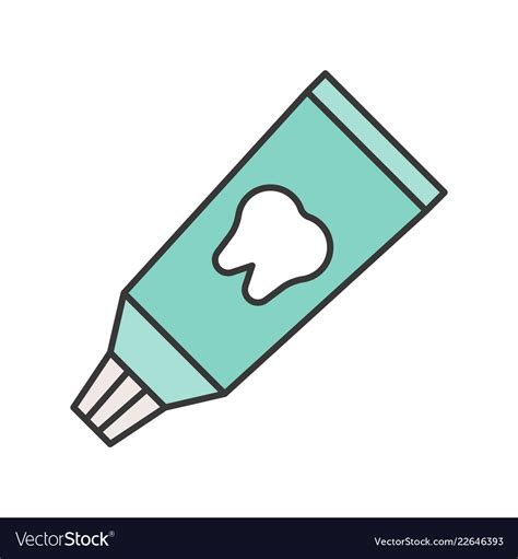 toothpaste tube or tooth whitening dental related vector image
