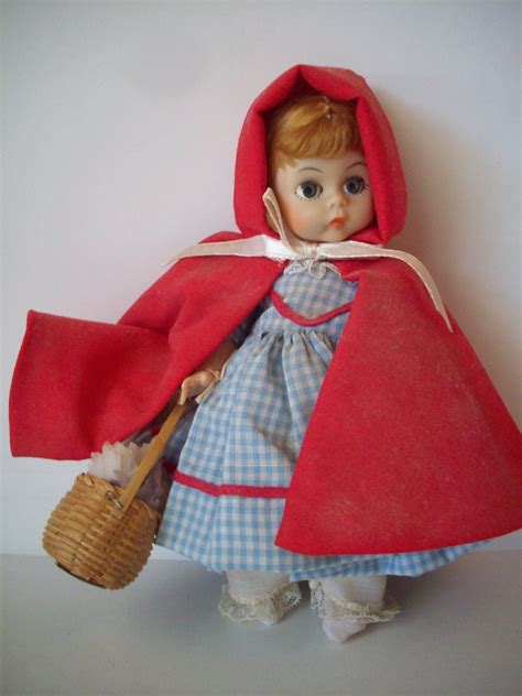 vintage red riding hood madame alexander doll etsy
