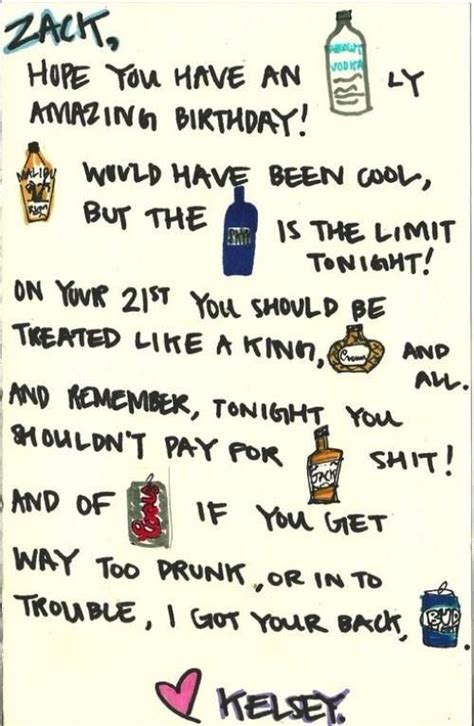 Funny 21st Birthday Drinking Quotes Shortquotescc
