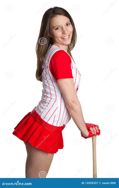 Baseball Woman Stock Image Image Of Short Batter Pretty
