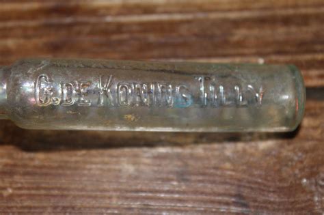 G De Koning Tilly Opium Morphine Vile Medicine Bottle Dug Relic Civil