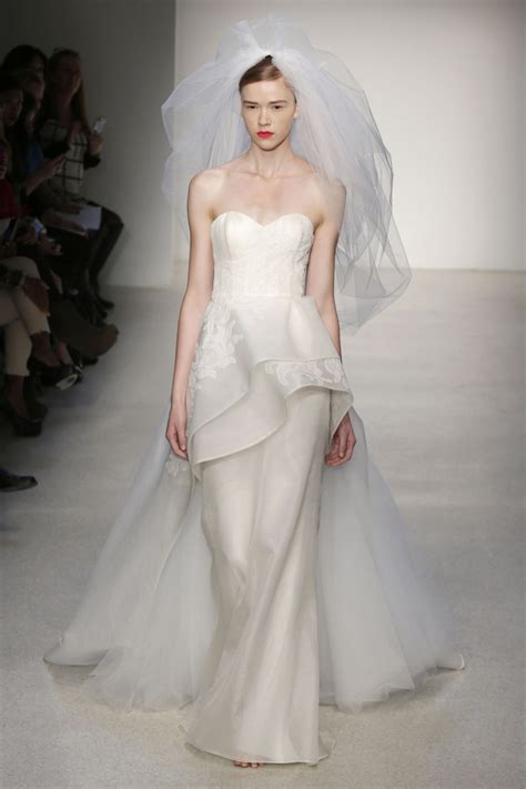 Top Wedding Dresses Of The Week Edgy Asymmetrical Skirt Edition Glamour