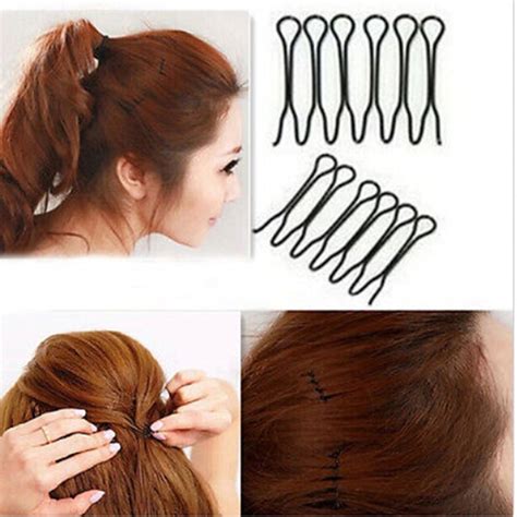 2pcs Hair Pins U Shape Hair Bobby Pin Black Metal Clips Health Hair Care Styling Tools In