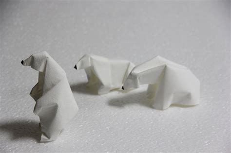 Polar Bear Origami Paper Art Origami And Kirigami Origami Patterns