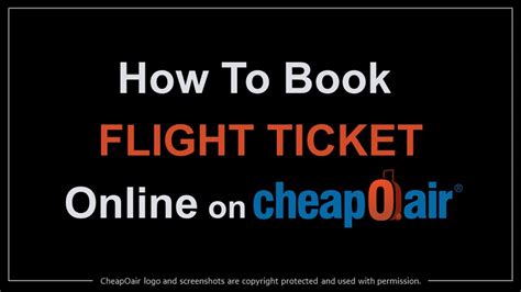 How To Book Flight Ticket Online On Cheapoair Youtube