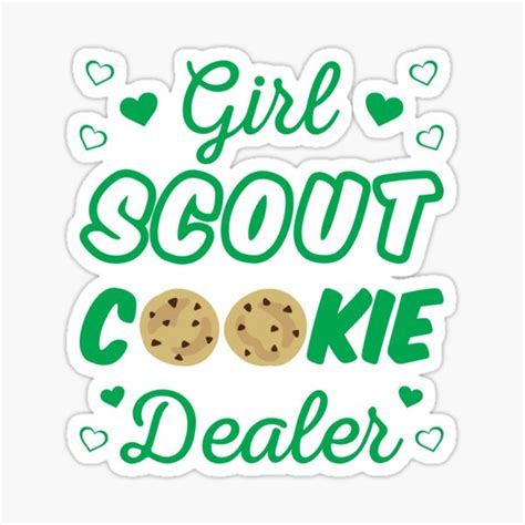 Girl Scout Cookie Dealer I Sticker For Sale By Lemon Pepper Redbubble