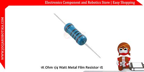 Jual 1k Ohm 14 Watt Metal Film Resistor 1