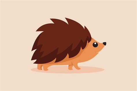 Premium Vector Cute Porcupine Animal Color Animal Concept Flat Vector
