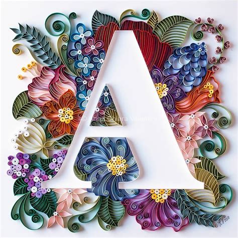 Quilling Letters Template