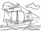 Barche Coloriage Barca Kolumbus sketch template