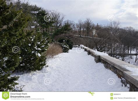 Fort Tryon Park Winter Editorial Image Image Of Winter 66066010