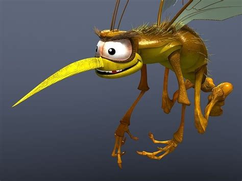 Mosquito Cartoon 3d Model Cgtrader