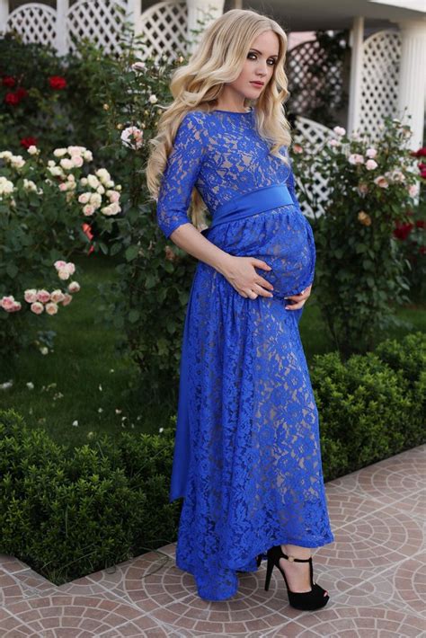2018 Maternity Dresses For Plus Size Women Pregnancy Dress Photography Props Lace Fancy Maxi