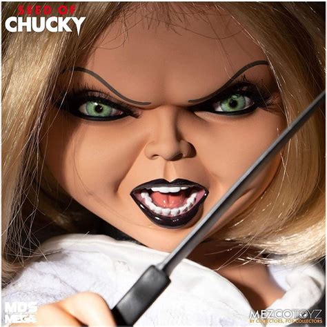 Mezco Toyz Seed Of Chucky MDS Mega Scale Inch Talking Tiffany Doll Bride Of Chucky Chucky