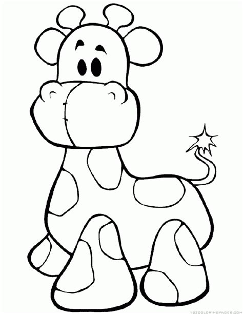giraffe coloring pages part