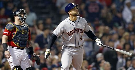 George Springer Muscles Astros Over Red Sox