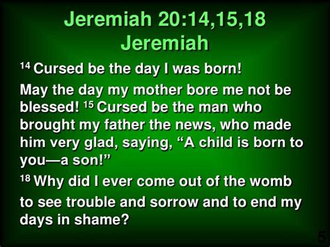Jeremiah 20 14 16 Jeremiah 20 Bible Knowledge Lamentations