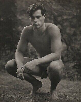 Vintage Bruce Weber Outdoor Male Nude Man Adirondack Forest Photo The