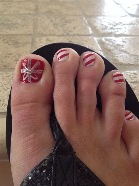 Christmas Toe Nails Designs Template