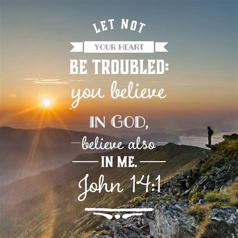 Do Not Let Your Hearts Be Troubled John 141 One Walk