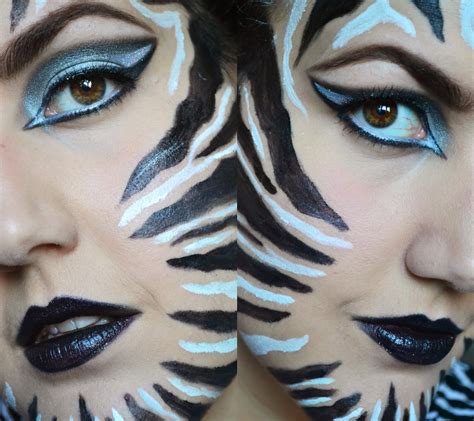 Carolinacupcake Makeup Queen Zebra Halloween Look 5