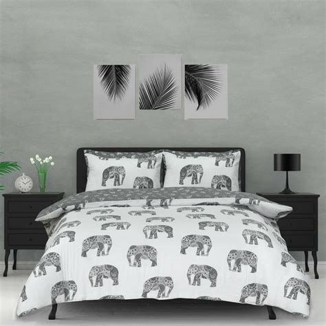 Elephant Animal Print Duvet Cover Bedding Quilt Set And Pillowcases All