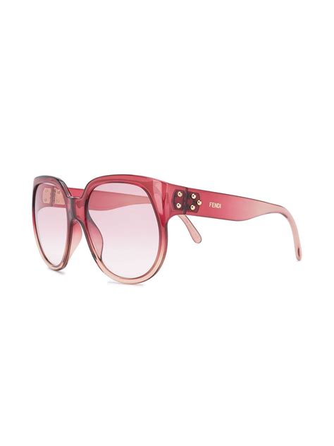 Fendi Eyewear Oversize Frame Gradient Lens Sunglasses Farfetch