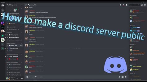 How To Make Your Own Discord Server Public Tutorial Youtube